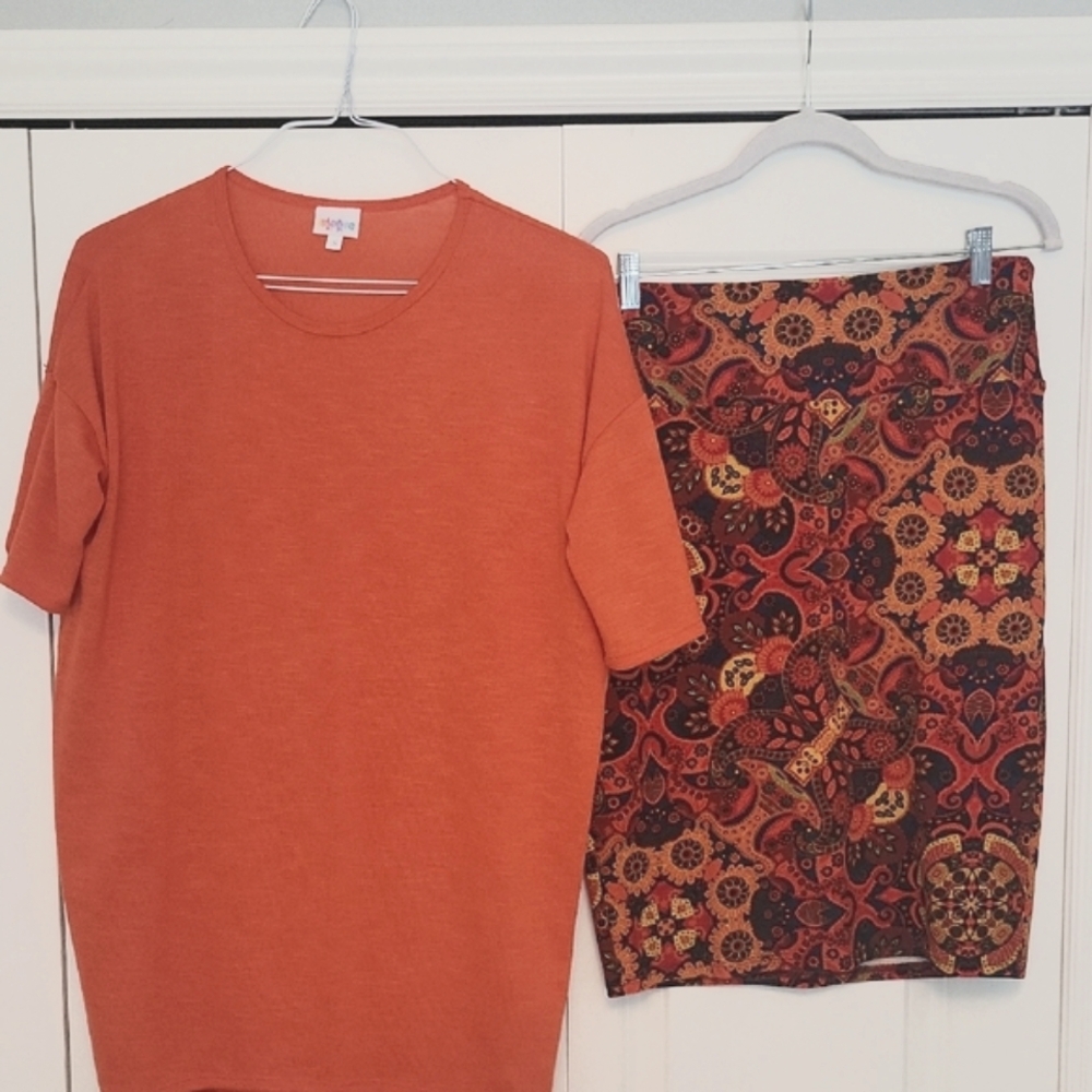 LuLaRoe Pencil Skirt and  Top